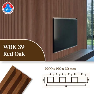WPC Wall Panel WBK39-19 Ebony Wood